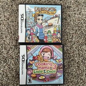 2 Nintendo DS games: diner dash & cooking mama 3!
